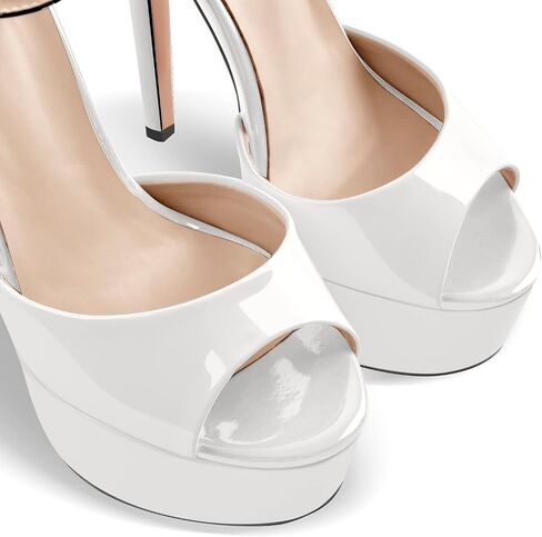 VERISSON Women's Fashion Mary Jane Stiletto Pumps Round Toe Buckle Strappy Platform Court Shoes in Saudi Arabia