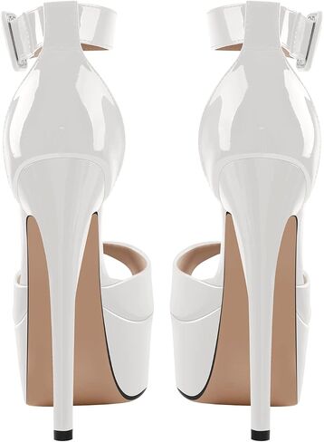 VERISSON Women's Fashion Mary Jane Stiletto Pumps Round Toe Buckle Strappy Platform Court Shoes in Saudi Arabia