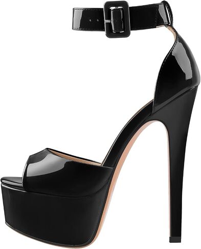 VERISSON Women's Fashion Mary Jane Stiletto Pumps Round Toe Buckle Strappy Platform Court Shoes in Saudi Arabia