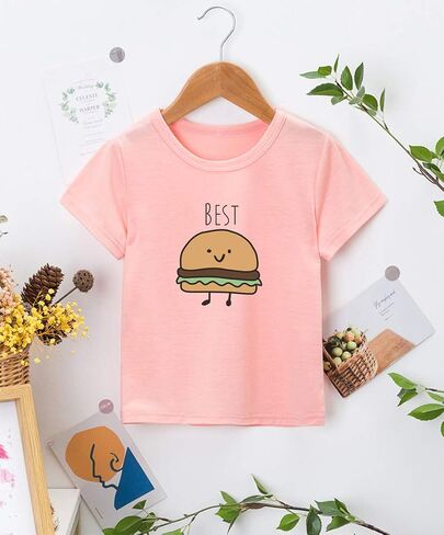 XLXUXU Best Friends Girls Boys Casual Tshirts Funny Novelty Graphic Tees Short Sleeve Crewneck Letter Print Tops in Kuwait