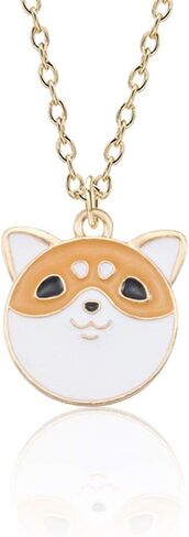 MYANAIL Cartoon Pet Dog Pendant Necklace,Creative Animal Jewelry Clavicle Necklace for Birthday Gift in Saudi Arabia