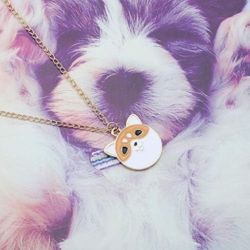 MYANAIL Cartoon Pet Dog Pendant Necklace,Creative Animal Jewelry Clavicle Necklace for Birthday Gift in Saudi Arabia