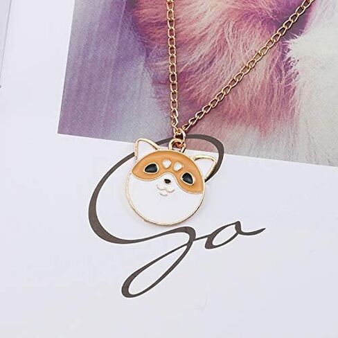 MYANAIL Cartoon Pet Dog Pendant Necklace,Creative Animal Jewelry Clavicle Necklace for Birthday Gift in Saudi Arabia