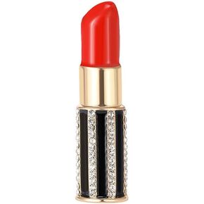 Lipstick Brooch Drip Lipstick Rhinestone Brooch Personalized Simple Brooch Pin Creative Corsage Women's Clothing Delicate Accessories Fashion Elegant Dress Suit Decoration Jewelry Gift, Metal, no in Kuwait