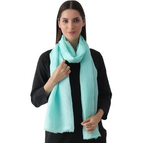 Natural Flax Linen, Solid Color, Light, Airy All Weather Scarf.