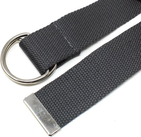 Canvas Web Belt Double D-Ring Buckle 1.5" Wide with Metal Tip Solid Color in Saudi Arabia