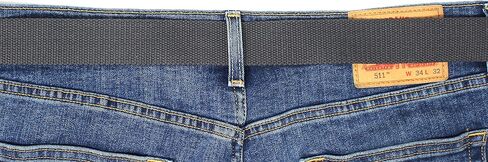 Canvas Web Belt Double D-Ring Buckle 1.5" Wide with Metal Tip Solid Color in Saudi Arabia