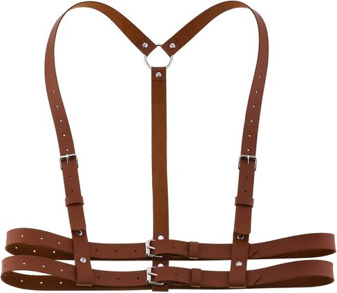 eYLun Women Leather Harness Belt Punk Body Waist Belt Adjustable Goth Waist Straps Belt in Saudi Arabia