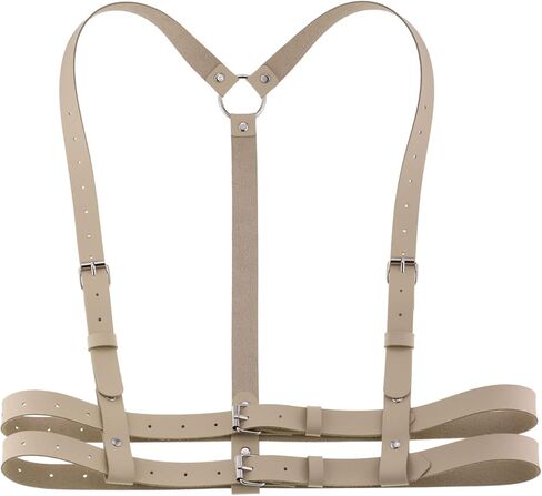 eYLun Women Leather Harness Belt Punk Body Waist Belt Adjustable Goth Waist Straps Belt in Saudi Arabia