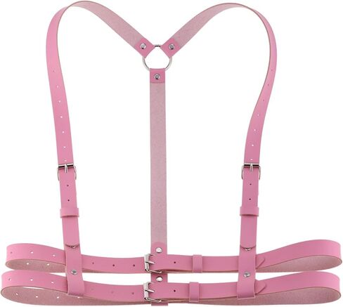 eYLun Women Leather Harness Belt Punk Body Waist Belt Adjustable Goth Waist Straps Belt in Saudi Arabia
