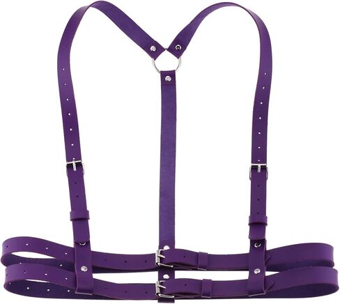 eYLun Women Leather Harness Belt Punk Body Waist Belt Adjustable Goth Waist Straps Belt in Saudi Arabia