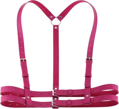 eYLun Women Leather Harness Belt Punk Body Waist Belt Adjustable Goth Waist Straps Belt in Saudi Arabia