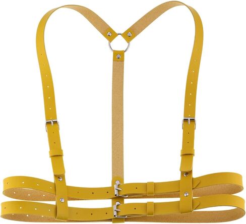 eYLun Women Leather Harness Belt Punk Body Waist Belt Adjustable Goth Waist Straps Belt in Saudi Arabia