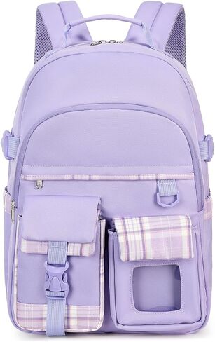 abshoo Kids Backpack For School Girls Kindergarten Elementary Bookbag School Bag (Purple) in Kuwait