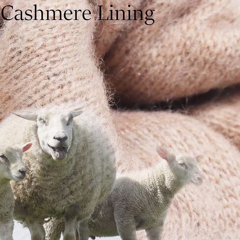 Anccion Genuine Leather Gloves for Men Touchscreen Driving Dress Outdoor Sheepskin Leather&Cashmere Lined Winter in Kuwait