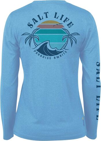 Salt Life Women's Paradise Bound Long Sleeve Performance Tee in Saudi Arabia