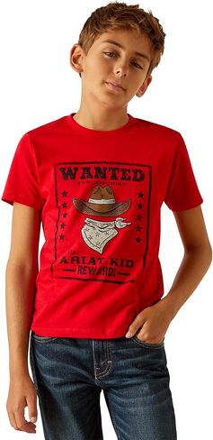 Ariat Boys Kid T-Shirt, Red in Saudi Arabia
