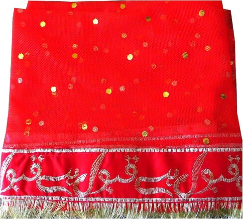 Nikkah Dupatta Qubool Hai Bright Red/Mehandi Dupatta/Wedding Dupatta/Walima Dupatta in Saudi Arabia