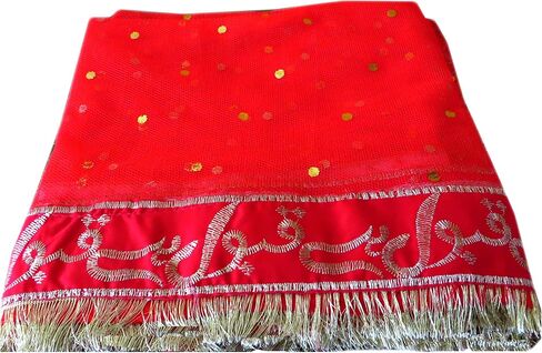 Nikkah Dupatta Qubool Hai Bright Red/Mehandi Dupatta/Wedding Dupatta/Walima Dupatta in Saudi Arabia