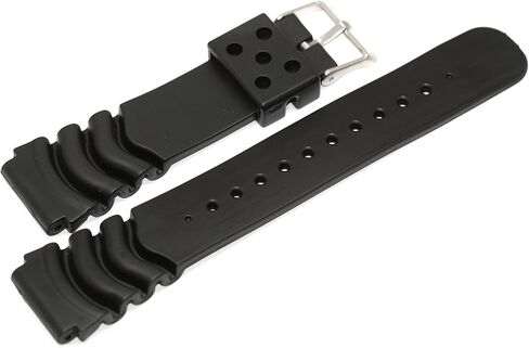 سوار ساعة مطاطي اسود مقاس 22 ملم يناسب مونستر سيكو SKX 031 SKX781 SKX007، اسود، عصري in Kuwait