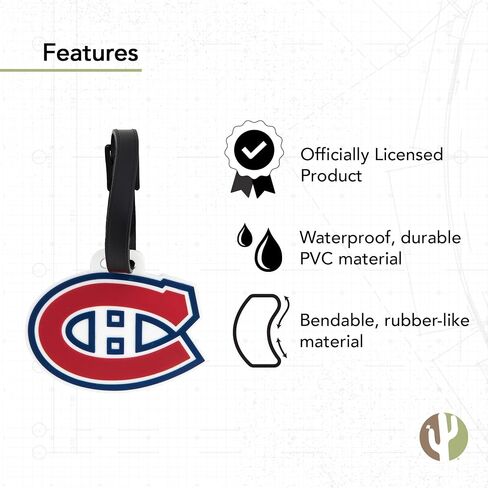 Montréal Canadiens Team NHL National Hockey League Luggage Tag Bag (PVC Luggage Tag) in Saudi Arabia