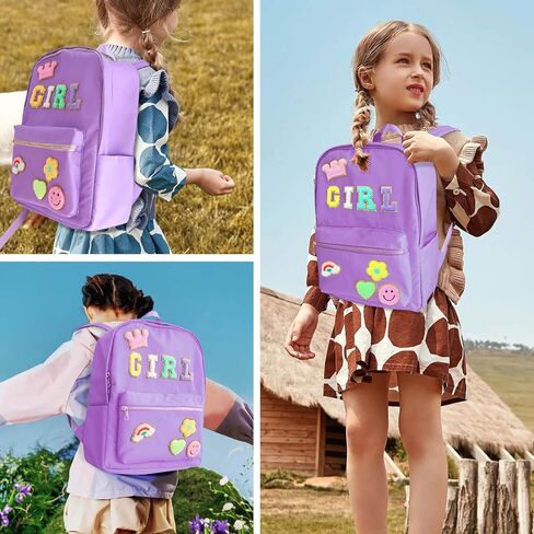 حقيبة ظهر مدرسية من Sweet lion للفتيات حقيبة ظهر Preppy حقيبة ظهر من النايلون حقيبة ظهر من النايلون للمدرسة المتوسطة والسفر والعمل (وردي) in Kuwait