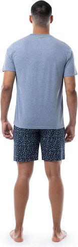 Wrangler Men's Jersey Top and Micro-Sanded Cotton Shorts Pajama Sleep Set in Saudi Arabia