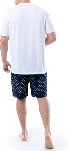 Wrangler Men's Jersey Top and Micro-Sanded Cotton Shorts Pajama Sleep Set in Saudi Arabia