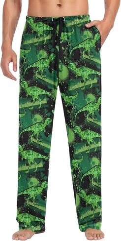 visesunny Mens 100% Cotton Pajama Bottoms Lightweight Lounge Pant with Pockets Soft Sleep Pj Pants for Men in Saudi Arabia