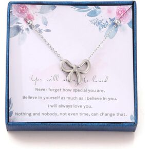 TRWWELL Bow Necklace for Women 14K Gold Plated Pearl Bowknot Choker Necklace Dainty Butterfly Ribbon Chain Necklace Bow Jewelry Gift