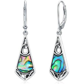 Leverback/French Wire Earrings for Women s925 Sterling Silver Bohemia Boho Abalong Shell Drop Dangle Earrings for Women Jewelry Christmas Birthday Gifts