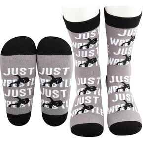 MBMSO Funny Wrestling Socks 2 Pairs Eat Sleep Wrestle Repeat Socks Wrestler Gifts Wrestling Gifts for Coach Fans Team Socks in Kuwait