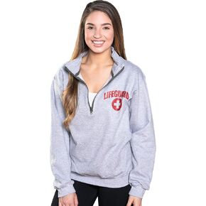 LIFEGUARD Quarter Zip Pullover - Zipper Fleece Sweatshirt Apparel Ideal for Men, Teens, Girls.