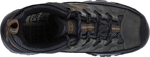 KEEN Men's Targhee 3 Low Height Waterproof Hiking Shoes, Steel Grey/Golden Brown, 11.5 in Saudi Arabia