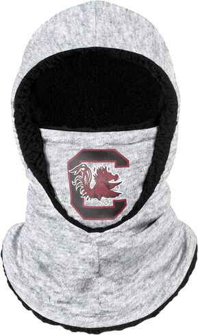 FOCO South Carolina Gamecocks NCAA Heather Grey Big Logo Hooded Gaiter in Saudi Arabia