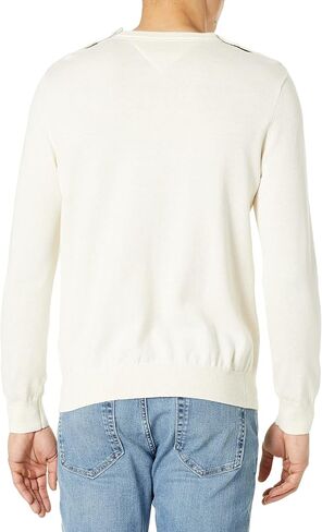 Tommy Hilfiger Men's Adaptive Logo Stripe Sweater in Saudi Arabia