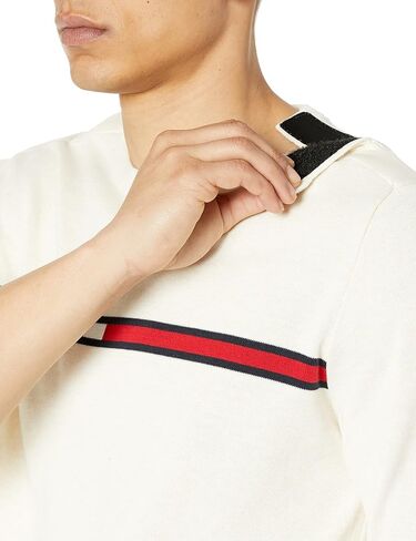 Tommy Hilfiger Men's Adaptive Logo Stripe Sweater in Saudi Arabia