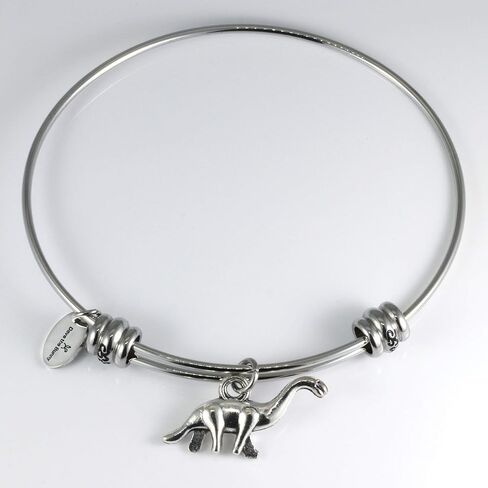 Dinosaur Bracelet | Dinosaur Party Favors for Dinosaur Treat Bags or for a Dinosaur Souvenir and Dinosaur Gifts for Women and Men for their Dinosaur Theme Party a Brontosaurus Bangle Dinosaur Charm in Saudi Arabia