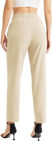 VQW Womens High Waisted Trousers Casual Ankle Pants Work Dress Pants with Pockets in Saudi Arabia