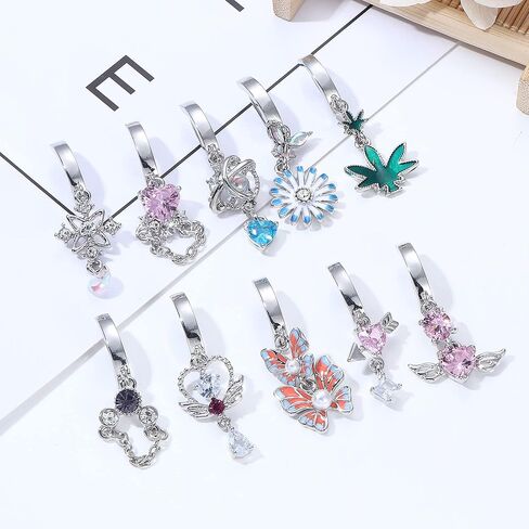 FASACCO 14G زر البطن مع استرخى الفرس البطن الدائري لذيذ البطن زر خواتم الجراحية الصلب حلقات السرة الصغيرة in Kuwait