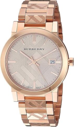 Swiss Rare Engraved Rose Gold Date Dial 38mm Unisex Men Women Wrist Watch The City BU9039 in Saudi Arabia