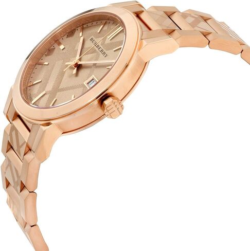 Swiss Rare Engraved Rose Gold Date Dial 38mm Unisex Men Women Wrist Watch The City BU9039 in Saudi Arabia