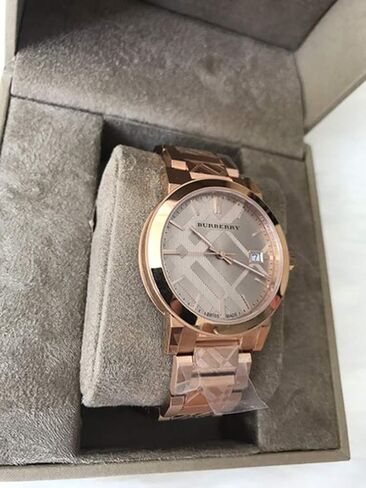 Swiss Rare Engraved Rose Gold Date Dial 38mm Unisex Men Women Wrist Watch The City BU9039 in Saudi Arabia