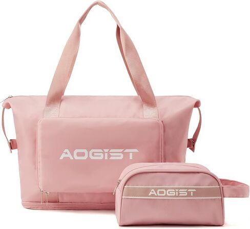 حقائب سفر للنساء، حقيبة عطلة نهاية الأسبوع مع حقيبة أدوات الزينة، حقيبة حمل للسفر حقيبة كتف طوال الليل مع جيب مبلل in Kuwait