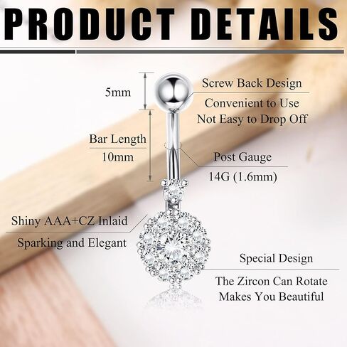 Subiceto 10 قطع من حلقات زر البطن الفولاذية الجراحية للنساء مطلية بالذهب متدلية للبطن متدلية لطيفة على شكل ثعبان تشيكوسلوفاكيا على شكل فراشة السرة in Kuwait