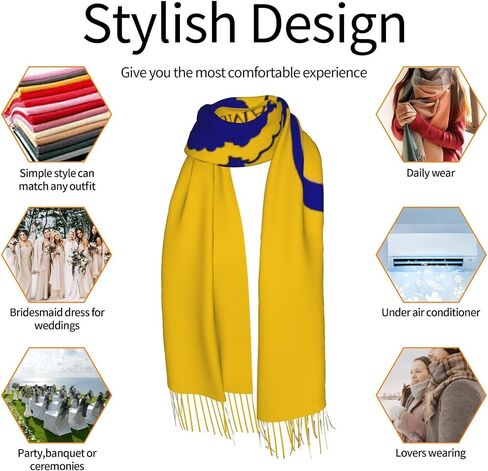 Cashmerette Fringed Scarf Rho sorority paraphernalia Warm Large Blanket Wrap Shawl for Women Cashmere Scarf in Saudi Arabia
