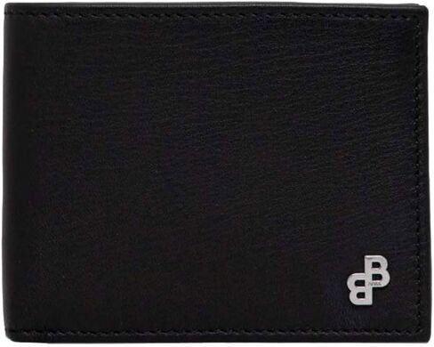 BOSS Men's Bradley Leather Six Slot Bifold, Stormy Black in Saudi Arabia