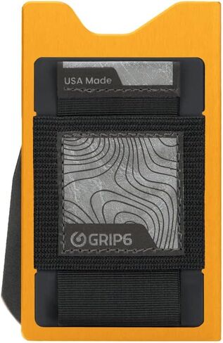 جريب6 محافظ بسيطة للرجال | محافظ رفيعة للرجال | تقنية تحديد الهوية بموجات الراديو | سوار نقود اختياري, فوكس تيل, No Loop - Black Moneyband, مُبسط in Kuwait