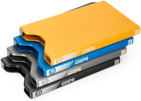 جريب6 محافظ بسيطة للرجال | محافظ رفيعة للرجال | تقنية تحديد الهوية بموجات الراديو | سوار نقود اختياري, فوكس تيل, No Loop - Black Moneyband, مُبسط in Kuwait