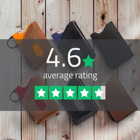 جريب6 محافظ بسيطة للرجال | محافظ رفيعة للرجال | تقنية تحديد الهوية بموجات الراديو | سوار نقود اختياري, فوكس تيل, No Loop - Black Moneyband, مُبسط in Kuwait